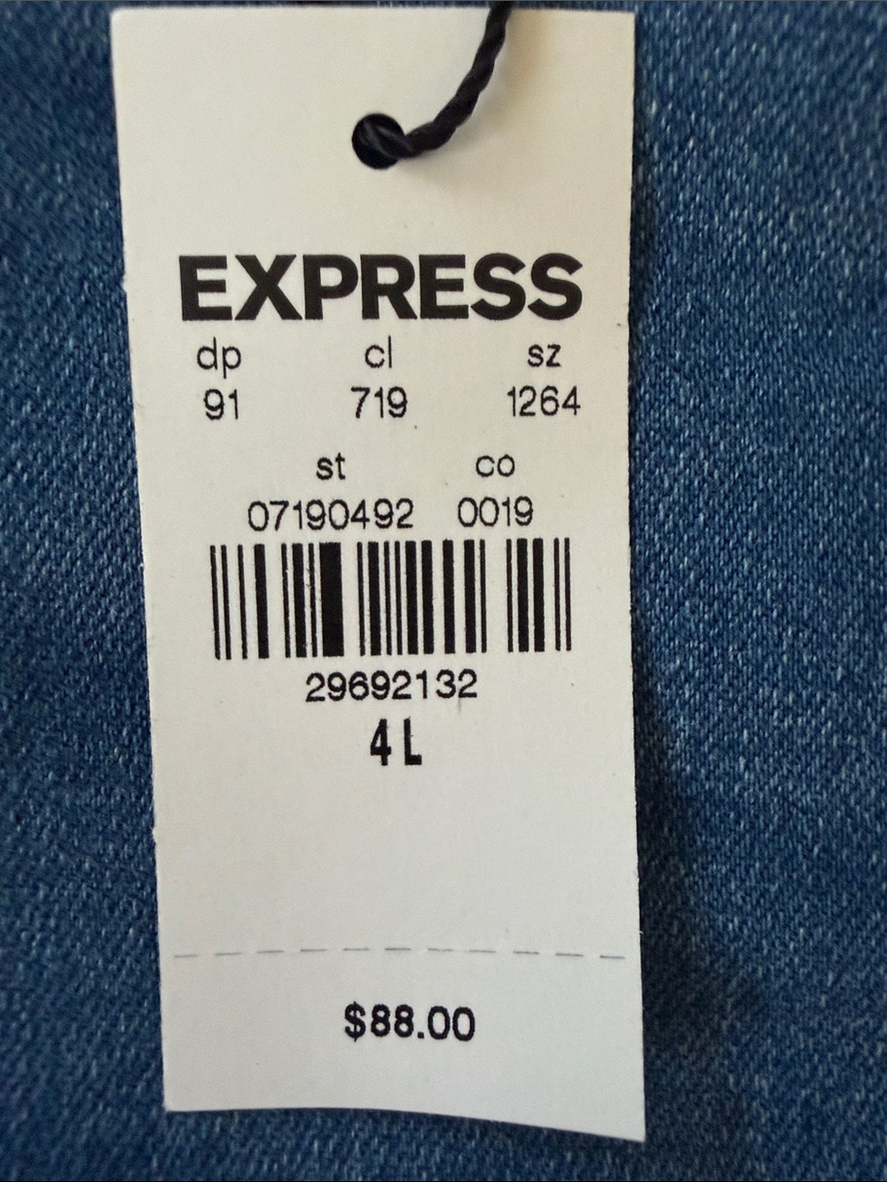 Express Skinny High-Rise Jeans in Denim Blue - Picture 3 of 4